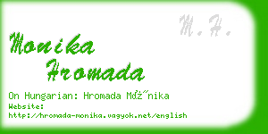 monika hromada business card